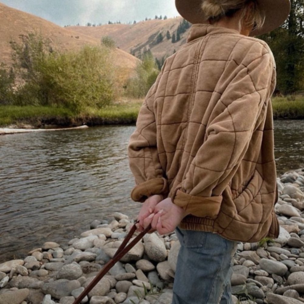 Free People Dolman Quilted Knit Jacket